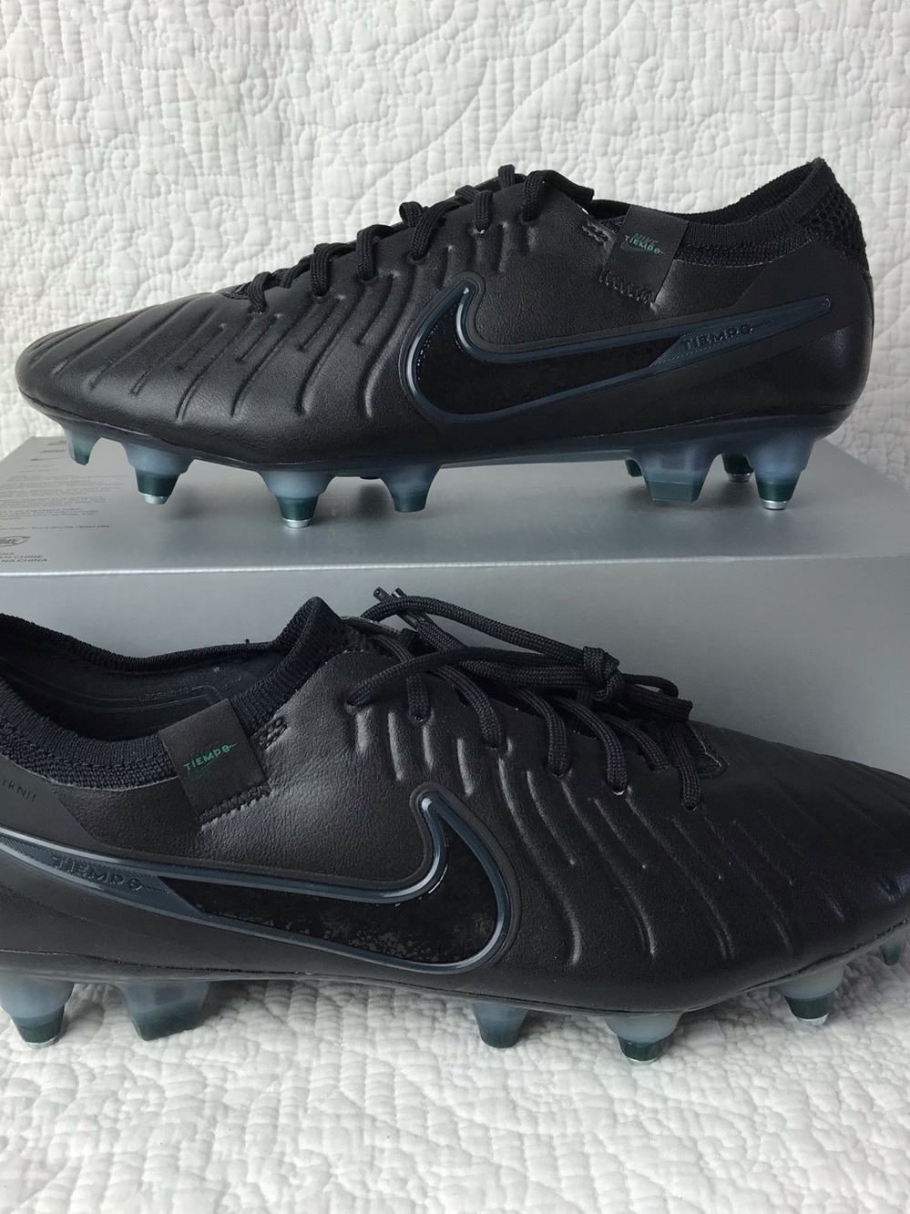 Nike Legend 10 Elite SG Pro AC Soccer Cleats Men’s SZ 9 Black DV4329-002